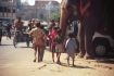 Kids With Elephant