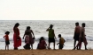 Family On Beach, Goa